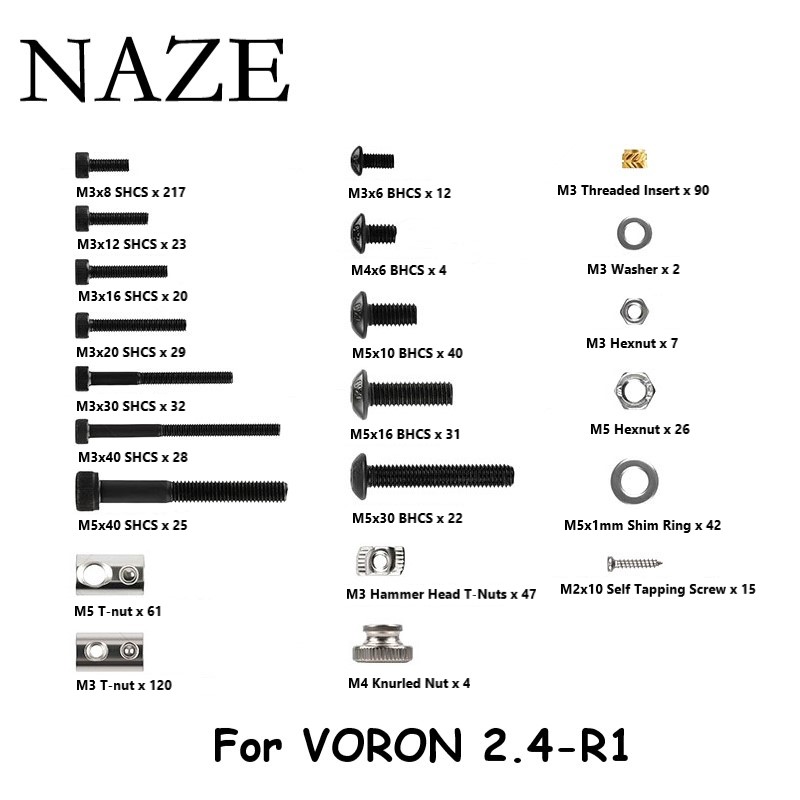 NAZE Voron2.4 3D Printer R1/R2 - Voron 2.4 R2 Kit recension och pris